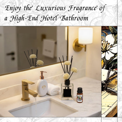 HIQILI Sandalwood Glyph Diffuser Oil – Gio. Santal Inspired, Long-Lasting Fall Scent, 0.34 Fl Oz