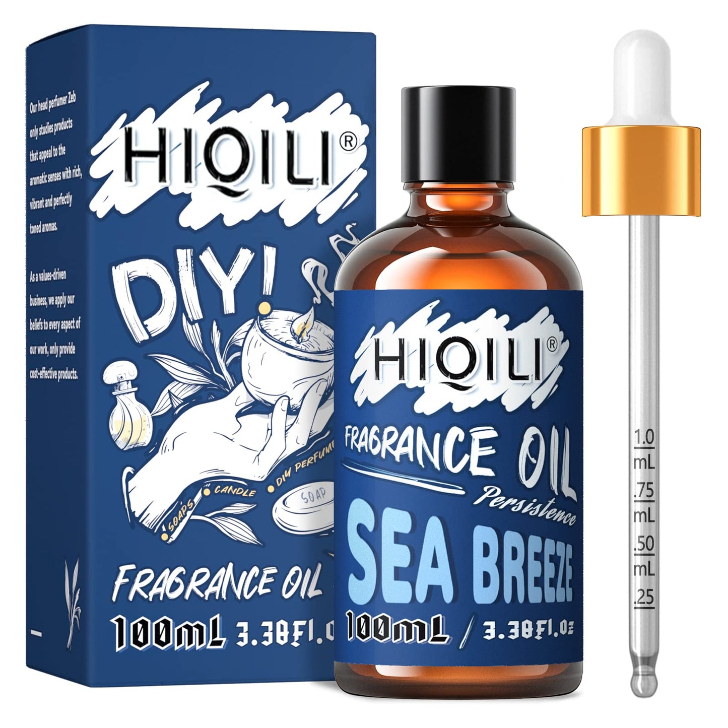 HIQILI Sea Breeze Essential Oil 100ml – Aromatherapy Diffuser Fragrance Oil