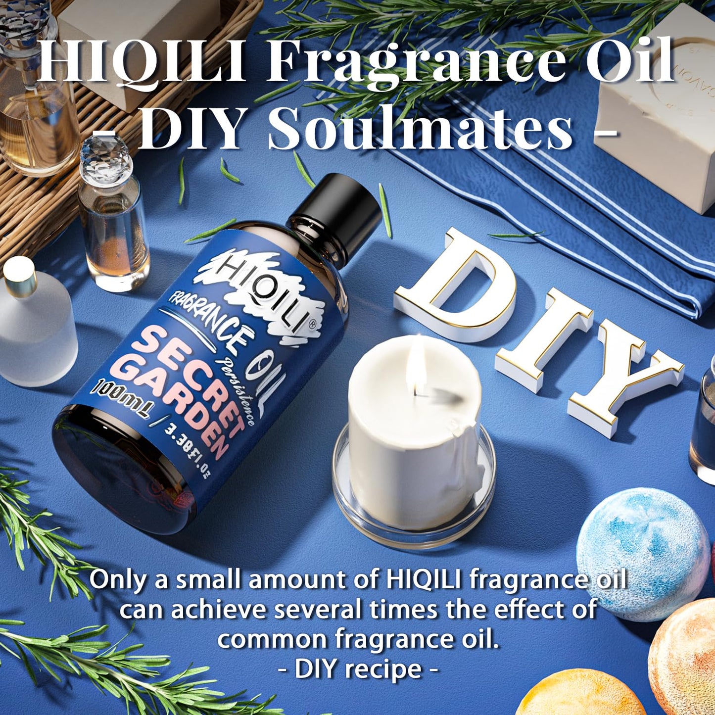 HIQILI Secret Garden Fragrance Oil 100ml - Diffuser & Candle Making