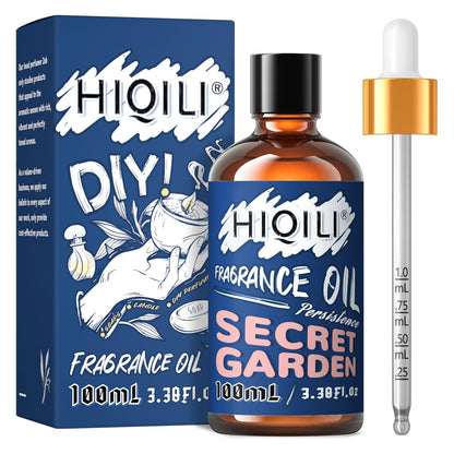 HIQILI Secret Garden Fragrance Oil 100ml - Diffuser & Candle Making