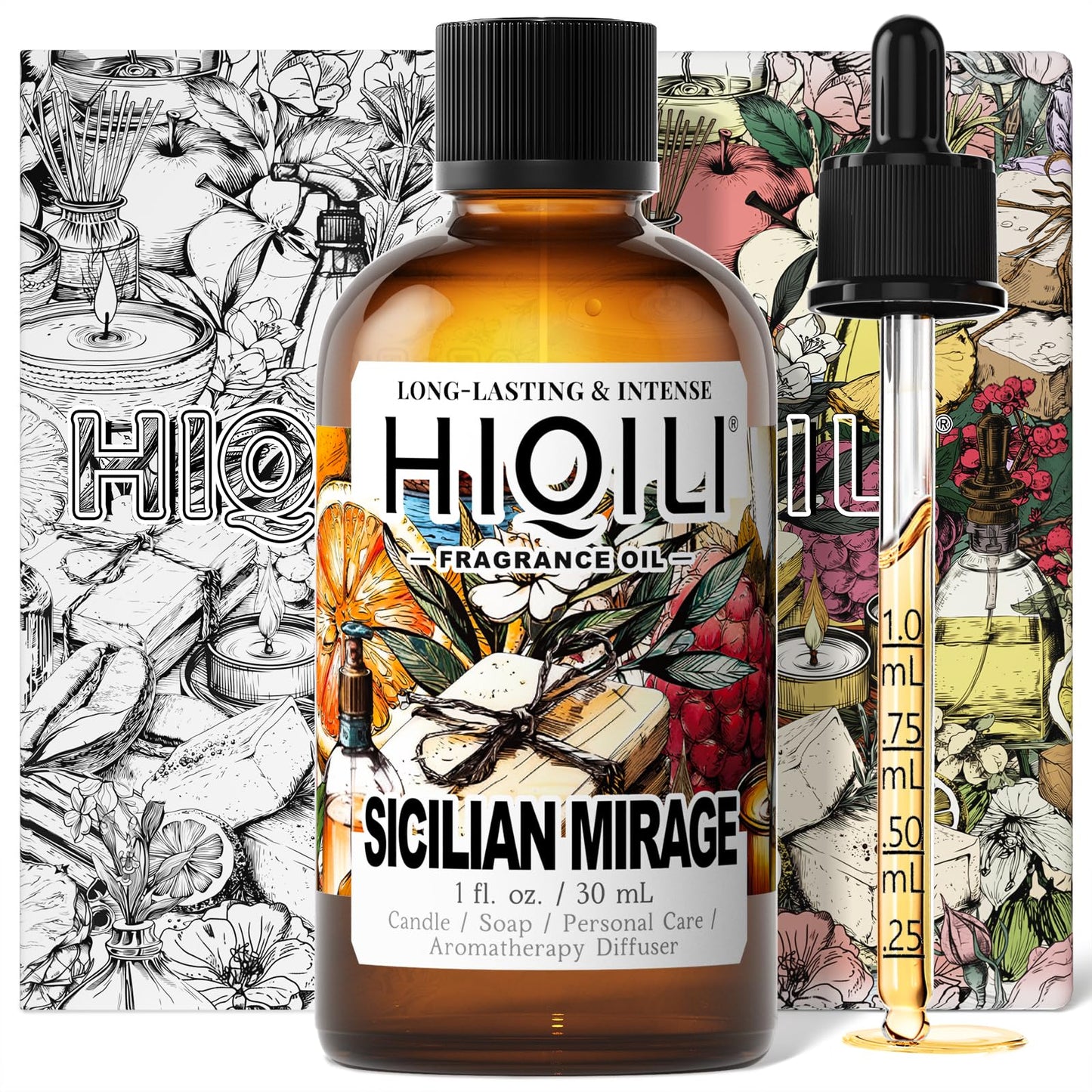 HIQILI Sicilian Mirage Fragrance Oil - Inspired by D.G-bana D-olce | 1 Fl Oz