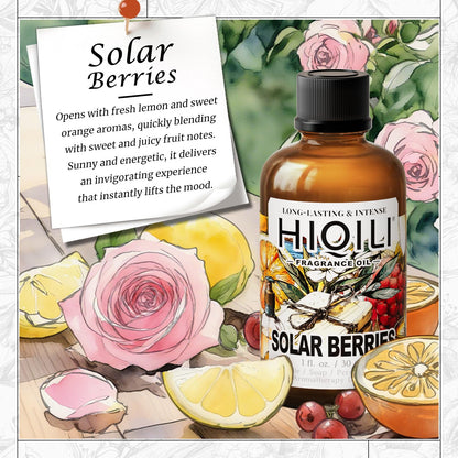 HIQILI Solar Berries Fragrance Oil – 1 Fl Oz for Candles, Soaps & Diffusers