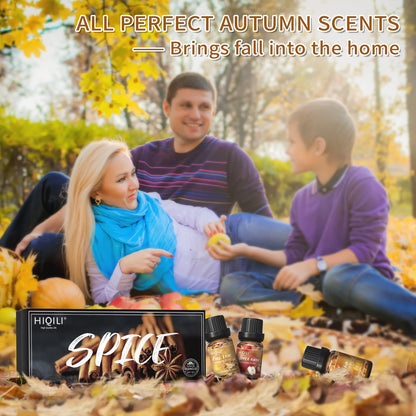 HIQILI Spice Fragrance Oil 6x10ml - Cinnamon Pumpkin Harvest
