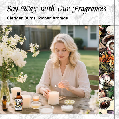 HIQILI Tidal Joy Fragrance Oil – Brown Sugar & Lemon, Diffuser, Candle & DIY (5.07 fl oz)
