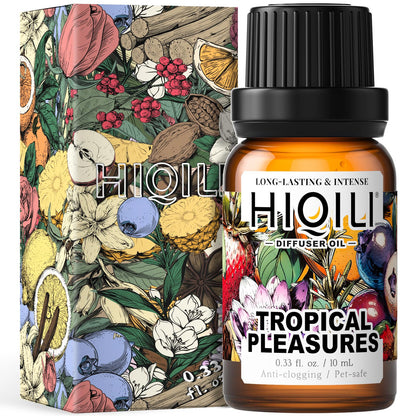 HIQILI Tropical Pleasures Diffuser Oil – Water & Waterless Diffusers | 0.34 fl oz