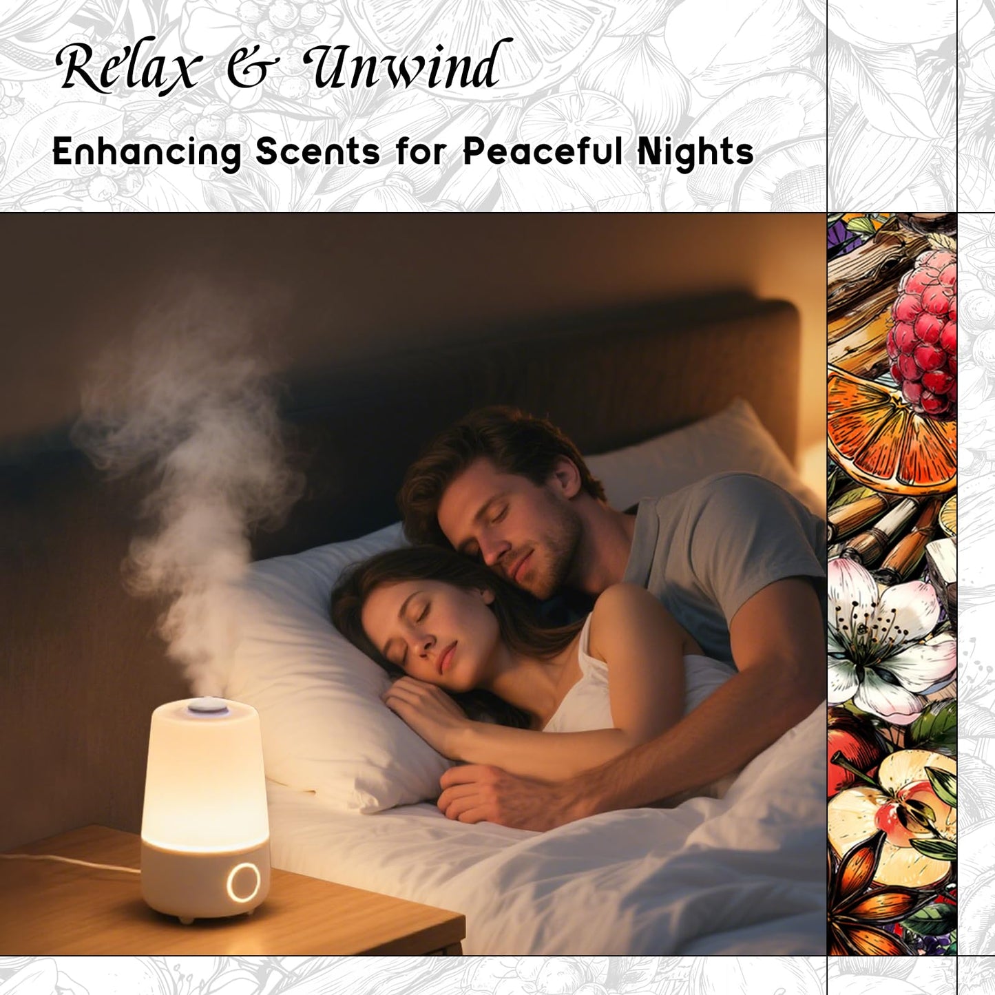 HIQILI Velvet Nocturne Diffuser Oil – Luxury Fragrance for Hotels & Homes | 0.34 Fl Oz, Pet Safe