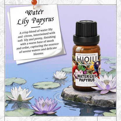 HIQILI Water Lily Papyrus Diffuser Oil | Inspired by L'eau d'Iss-ey | 0.34 Fl Oz