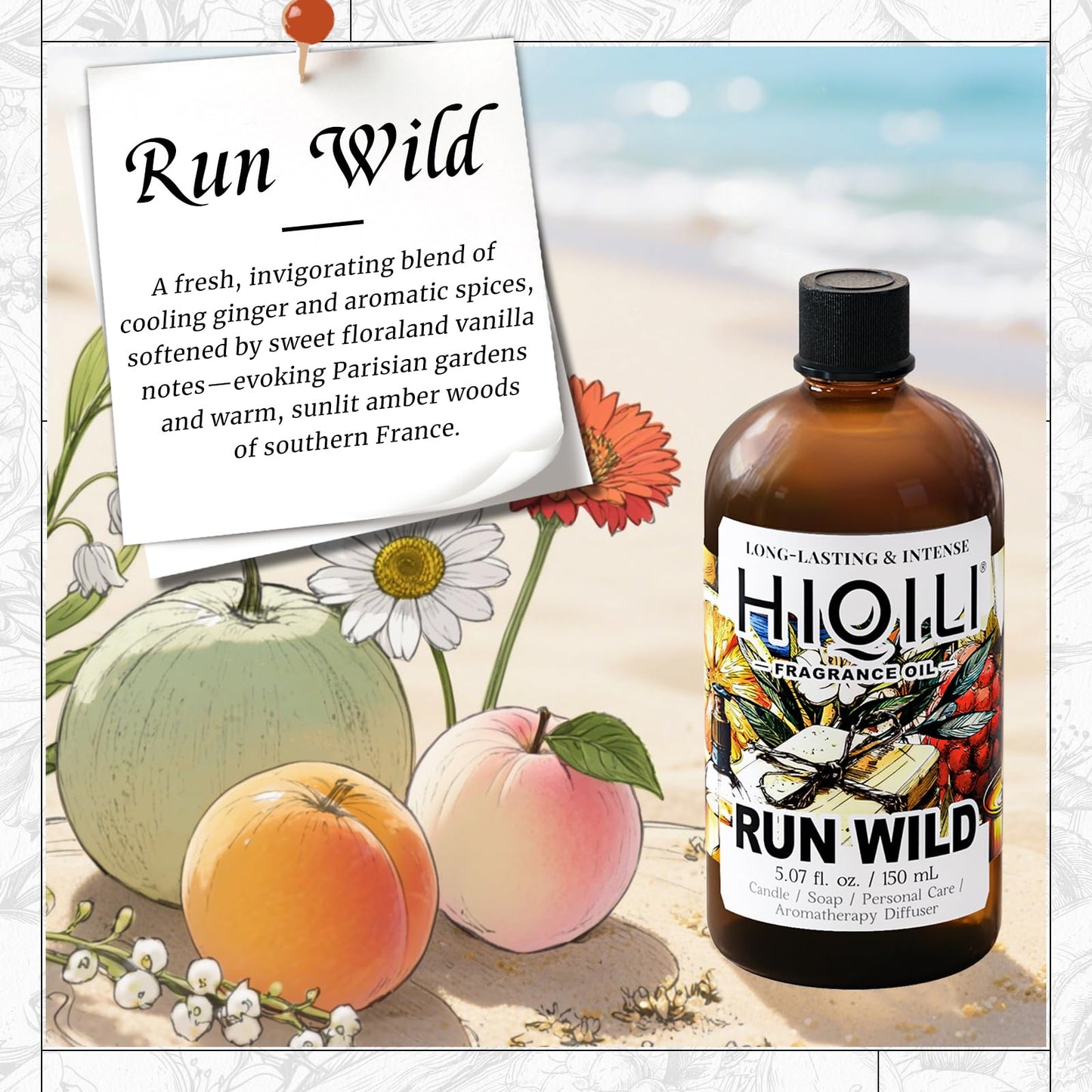HIQILI Run Wild Fragrance Oil – Candle & Soap Making Inspired by Cl.Klein E-Scape