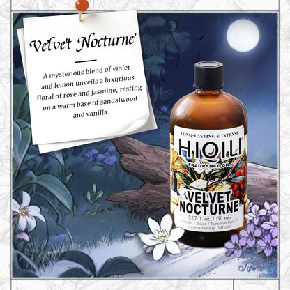 HIQILI Velvet Nocturne Fragrance Oil – Violet & Carnation, 5.07 Fl Oz