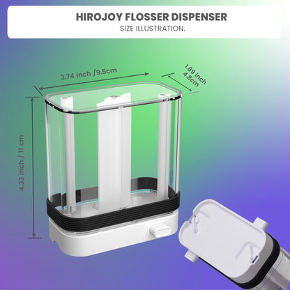 Empty Floss Pick Holder | Portable Flosser Dispenser by HIROJOY