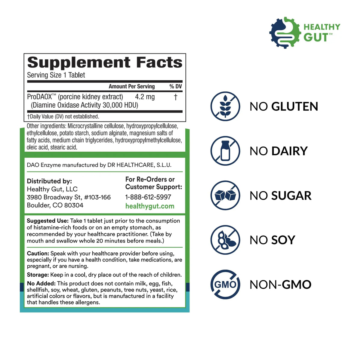 Healthy Gut HistaHarmony DAO Enzyme Supplement – 30,000 HDU, Delayed Release, 60 Servings BritishVita | Premium UK Vitamins & Wellness Supplements