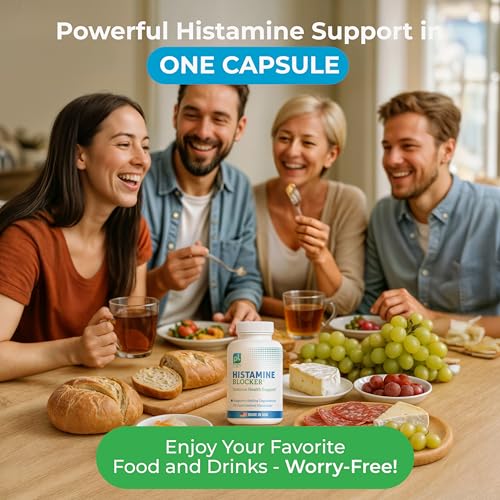 DAO Supplements Histamine Blocker – Advanced DAO Enzyme for Histamine Digestion (30 Capsules)