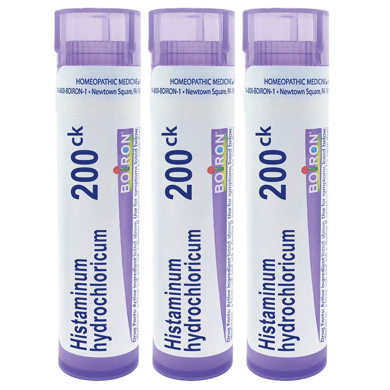 Boiron Histaminum Hydrochloricum 200Ck – Homeopathic Allergy Medicine (Pack of 3, 240 Pellets)
