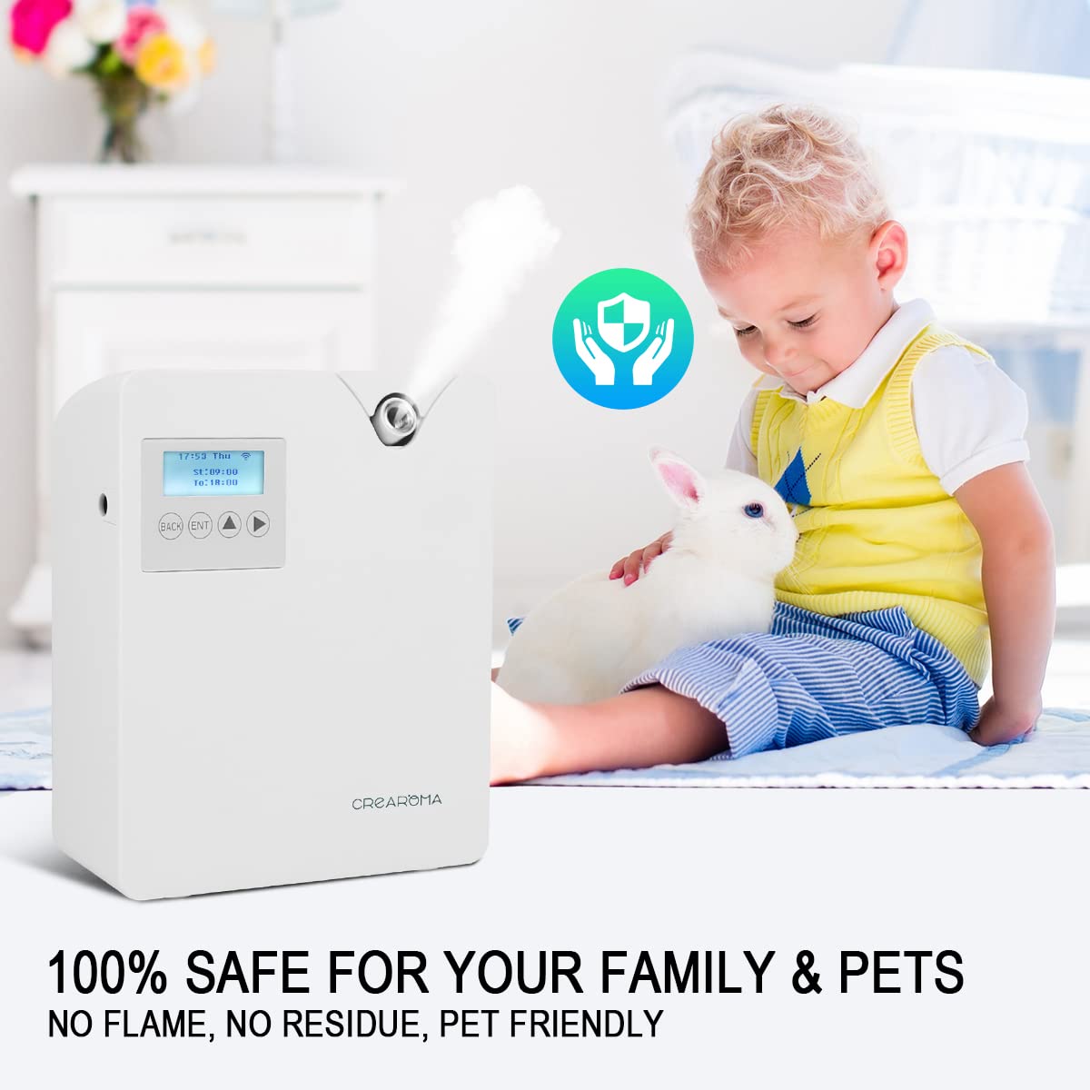 Hitish Smart Scent Air Machine for Home | 300ml Waterless HVAC Diffuser