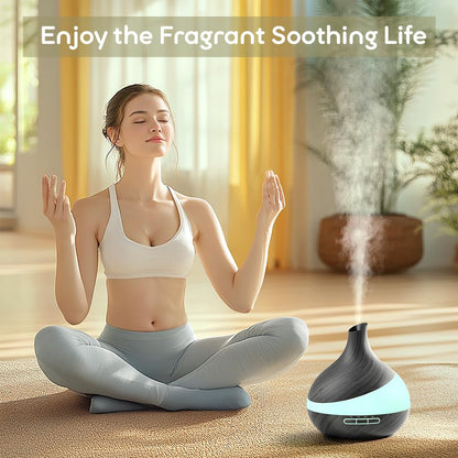 HJTHJT 500ML Essential Oil Diffuser with Remote – 14-Color LED Night Light