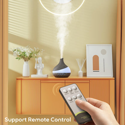 HJTHJT 500ML Essential Oil Diffuser with Remote – 14-Color LED Night Light