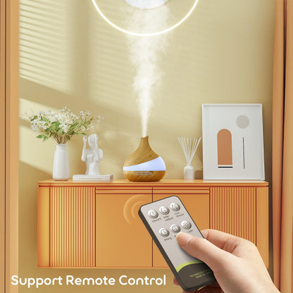 HJTHJT 500ml Essential Oil Diffuser with Remote – 14-Color LED Night Light