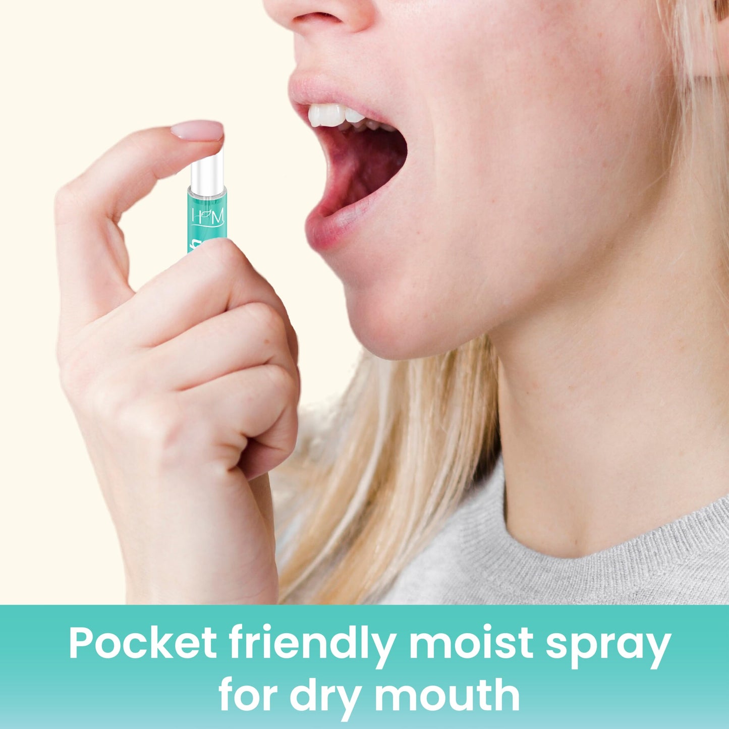 HM Dry Mouth Fun 4 Flavoured Spray – Alcohol-Free, Instant Hydration, 4 Flavors