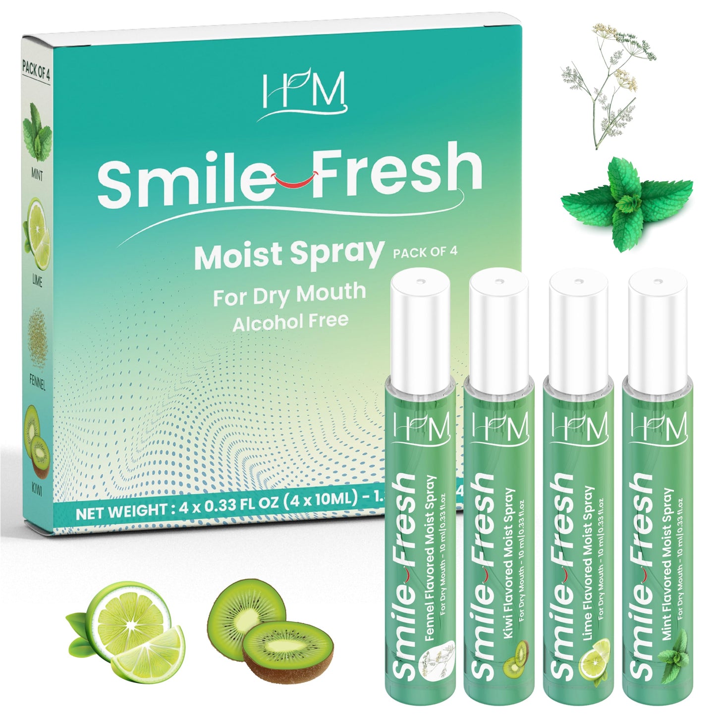 HM Dry Mouth Flavoured Spray Xylitol - Alcohol Free | Hydration & Saliva