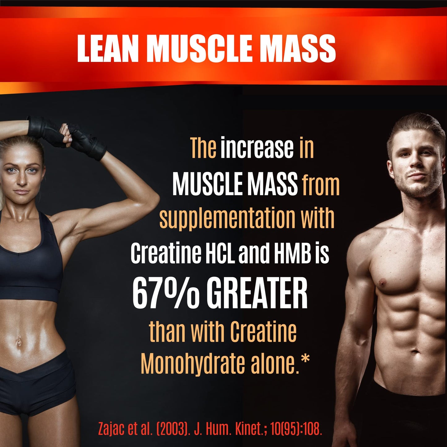 Creatine HCl Capsules with HMB – Muscle, Endurance & Strength | 180 Vegan Capsules