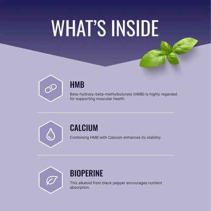 Approved Science HMB - Supports Muscles and Exercise - 1500mg HMB, BioPerine, 60 Vegan Capsules