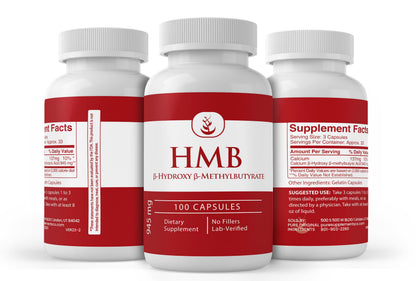 Pure Original HMB Capsules (100) – Lab Verified, No Additives or Fillers