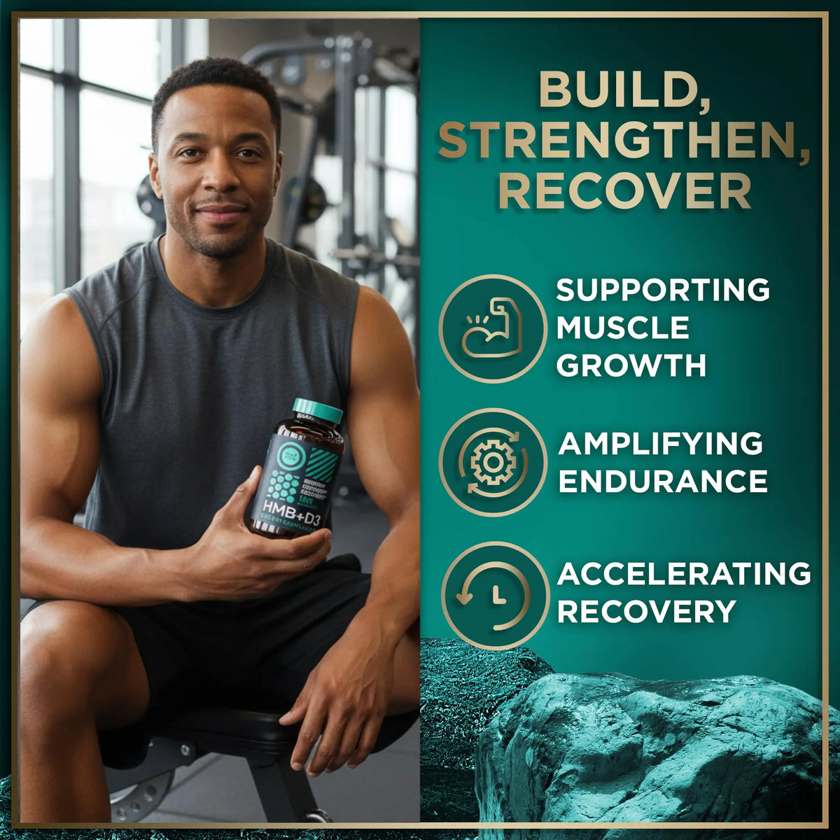 WILD FUEL HMB + Vitamin D3 Capsules – 360 Caps, 1,000–3,000 mg HMB BritishVita | Premium UK Vitamins & Wellness Supplements