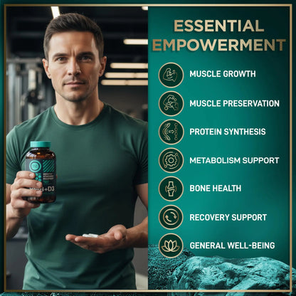 WILD FUEL HMB + Vitamin D3 Capsules – 360 Caps, 1,000–3,000 mg HMB BritishVita | Premium UK Vitamins & Wellness Supplements