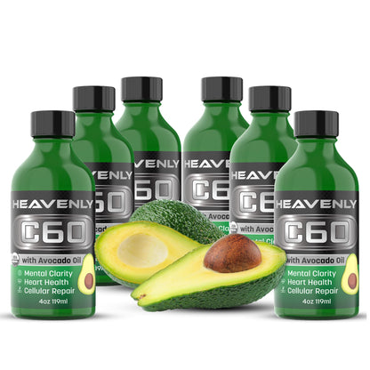 HNP Labs C60 Avocado Oil – Organic Cold-Pressed, USA Made, GMP Certified