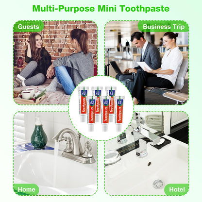 HOFASON 200 Tubes Travel Size Toothpaste Bulk Pack – 0.18 oz Peppermint (2.28 x 0.78 in)