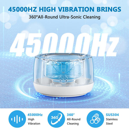 Hoffeins Ultrasonic Retainer Cleaner – 45kHz, 200ml, Portable