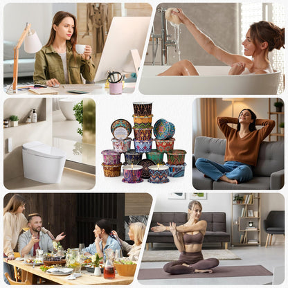 HOFOGOTOWIN 18-Pack Scented Candle Sets | Travel Aromatherapy Soy Candles