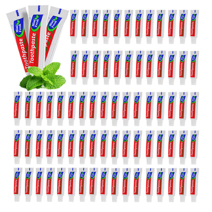 HOIQIRY 30 Tubes Travel-Size Toothpaste Bulk – Mint, 0.176 oz Each