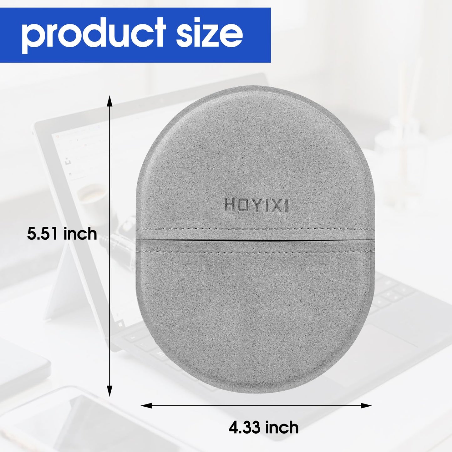 HoYiXi Microfiber Screen Cleaning Cloth – Premium Grey for Laptops, Tablets, TVs & More