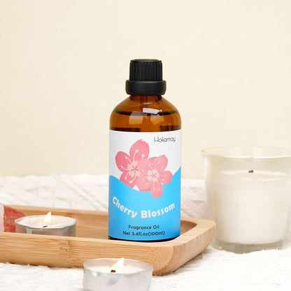 Holamay Cherry Blossom Fragrance Oil 100 ml – Premium Floral Fragrance for Candles, Soaps & Diffusers