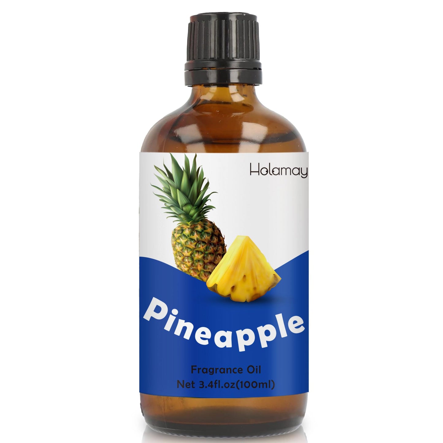 Holamay Pineapple Fragrance Oil – 3.4 fl oz / 100 ml | Premium Candle & Soap Scent
