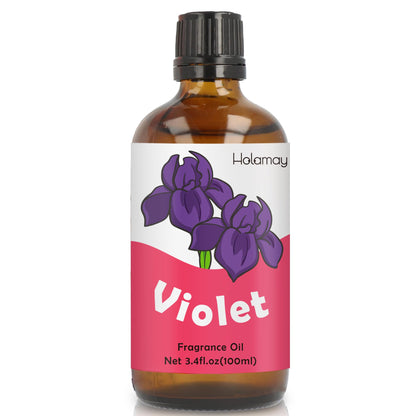 Holamay Violet Fragrance Oil – 100 ml Premium Floral Scent for Candles, Soaps & Diffusers
