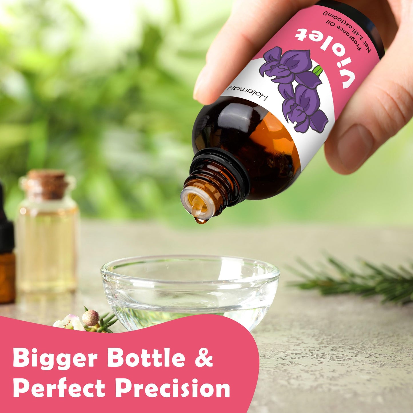 Holamay Violet Fragrance Oil – 100 ml Premium Floral Scent for Candles, Soaps & Diffusers