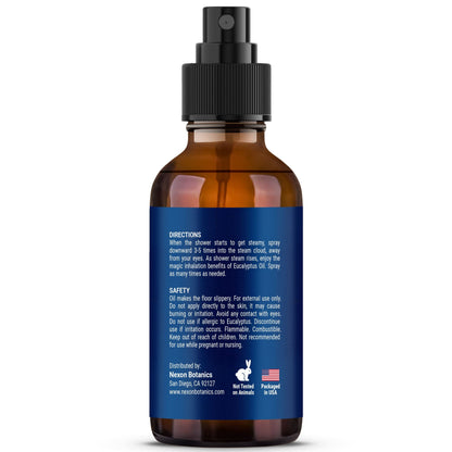 Eucalyptus & Lavender Shower Steamer Spray 2 fl oz – Aromatherapy Mist | Nexon Botanics