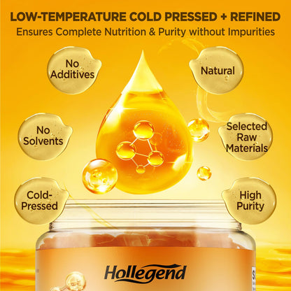 HOLLEGEND Pumpkin Seed Oil Gummies with Saw Palmetto – Hair & Prostate Health