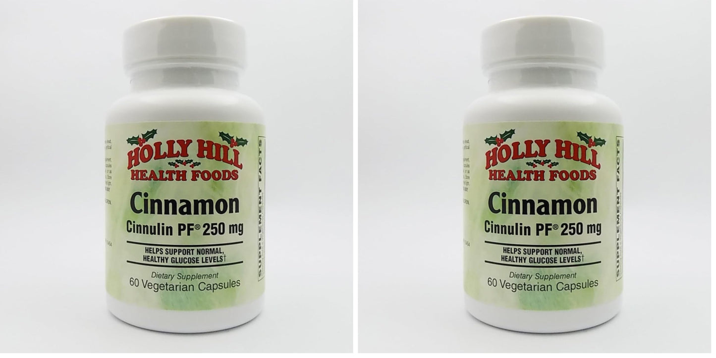Holly Hill Health Foods Cinnamon Cinnulin PF 250 mg | 60 Veg Capsules (Pack of 2)