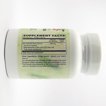 Holly Hill Health Foods – European Standardized Saw Palmetto 320 MG, 60 Softgels