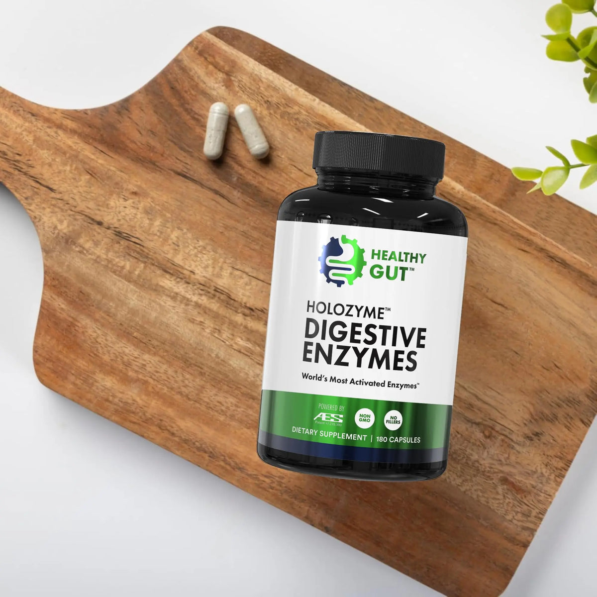 Healthy Gut HoloZyme Max Strength Digestive Enzymes | FODMAP Support with Inulinase, Amyloglucosidase & Invertase | 90 Servings BritishVita | Premium UK Vitamins & Wellness Supplements