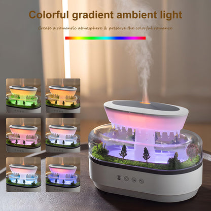 Holwim Cloud Rain Essential Oil Diffuser 250ml – 7-Color Light, Auto-Off, White Noise