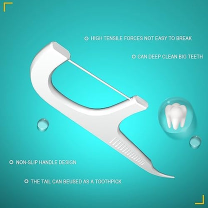 Holy Rose Dental Floss Picks Dispenser – 88 Count Pop-Up Flosser Organizer