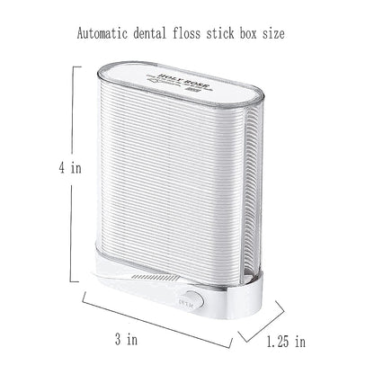 Holy Rose Dental Floss Picks Dispenser – 88 Count Pop-Up Flosser Organizer