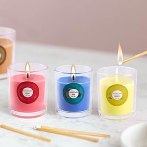 20 Pack Strong Scented Candles Gift Set – 10 Fragrances, Aromatherapy Soy Wax, Glass Jar