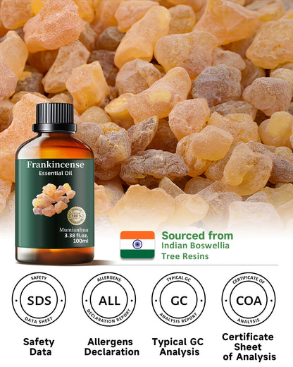 Mumianhua 100% Pure Frankincense Essential Oil – Therapeutic Grade