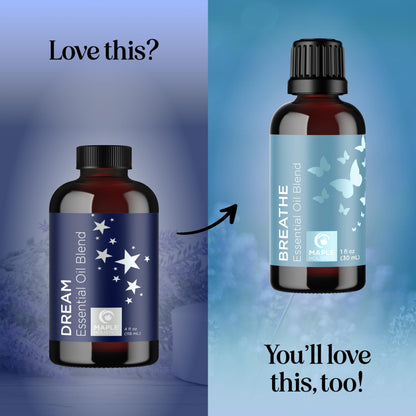 Sleep Essential Oil Blend for Diffusers – Dream Essential Oil for Nighttime Aromatherapy (4oz) with Lavender, Ylang-Ylang, Clary Sage & Roman Chamomile