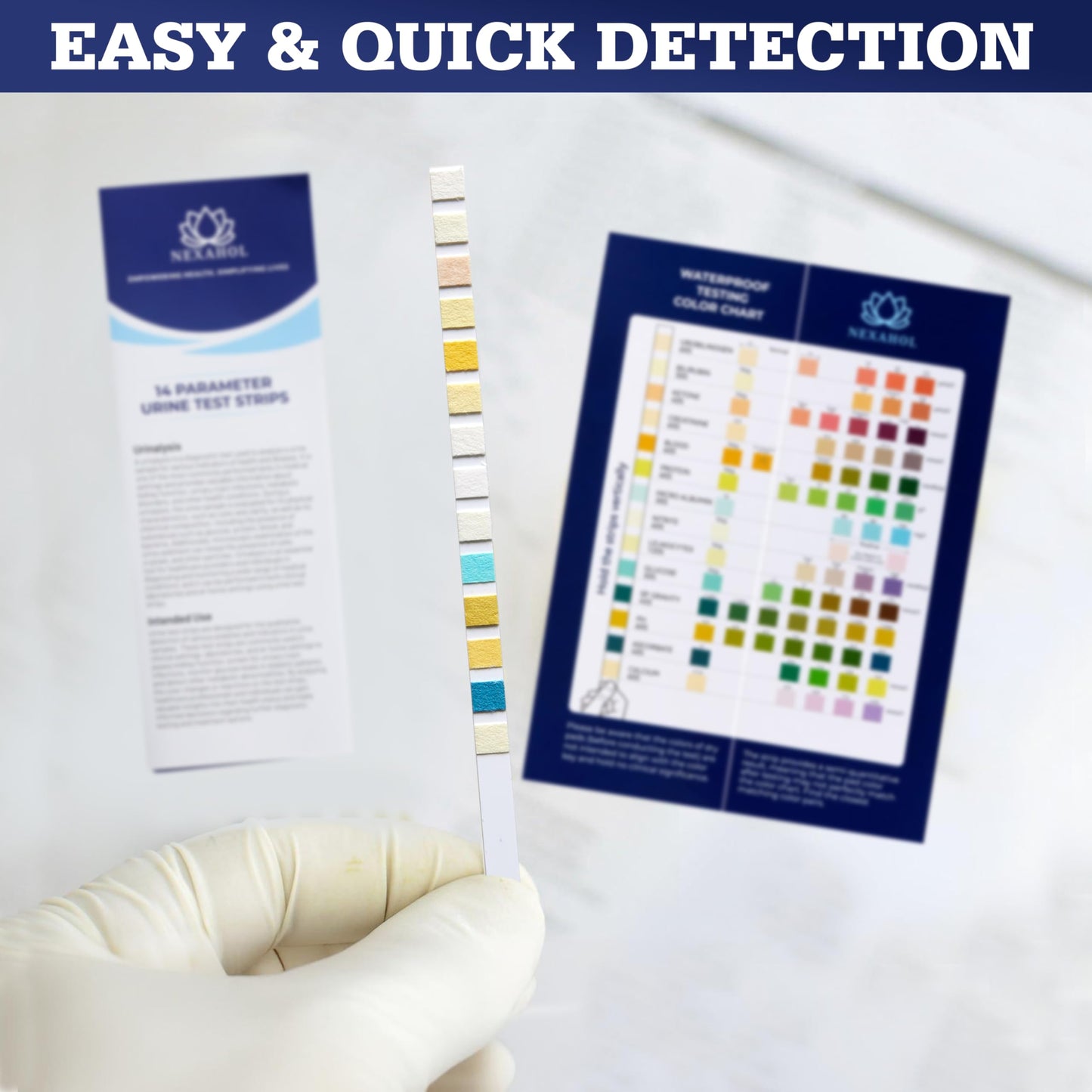 Urine Test Strips 14-Parameter Urinalysis – 100 Count Home UTI Test Strips